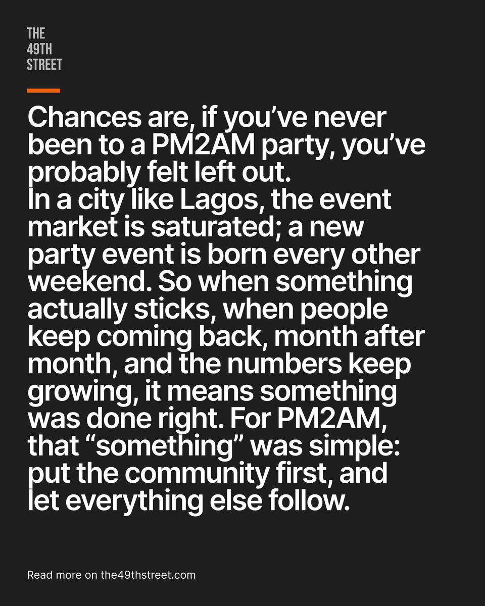 the49thstreet's tweet photo. PM2AM is what happens when community meets collaboration. Every event is powered by a collective of in-house collaborators, alongside a community of  party lovers who show up ready to have a good time.

✍🏾: @aanu_id 

🔗: https://t.co/zrUFI6JjK7 https://t.co/5RnqoatPkT