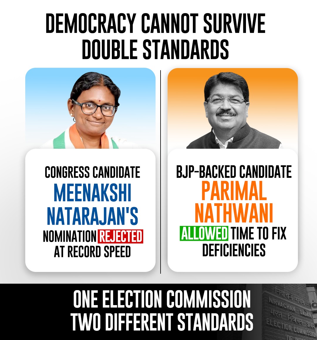 srinivasiyc's tweet photo. EC's Double Standards https://t.co/h6CPvx54Az