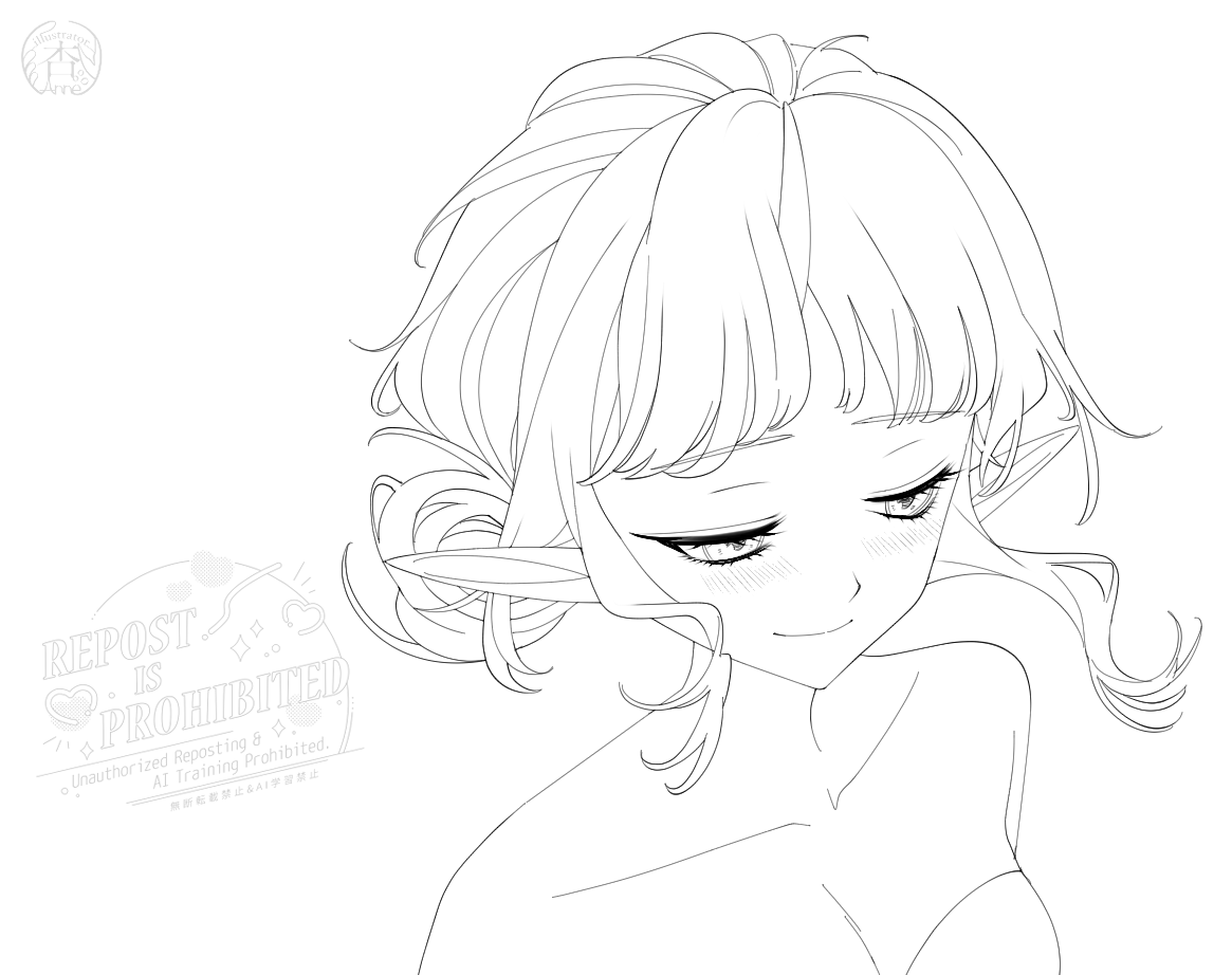 線画の工程ももう少し५✍🏻
#wip #wipart #illustration 