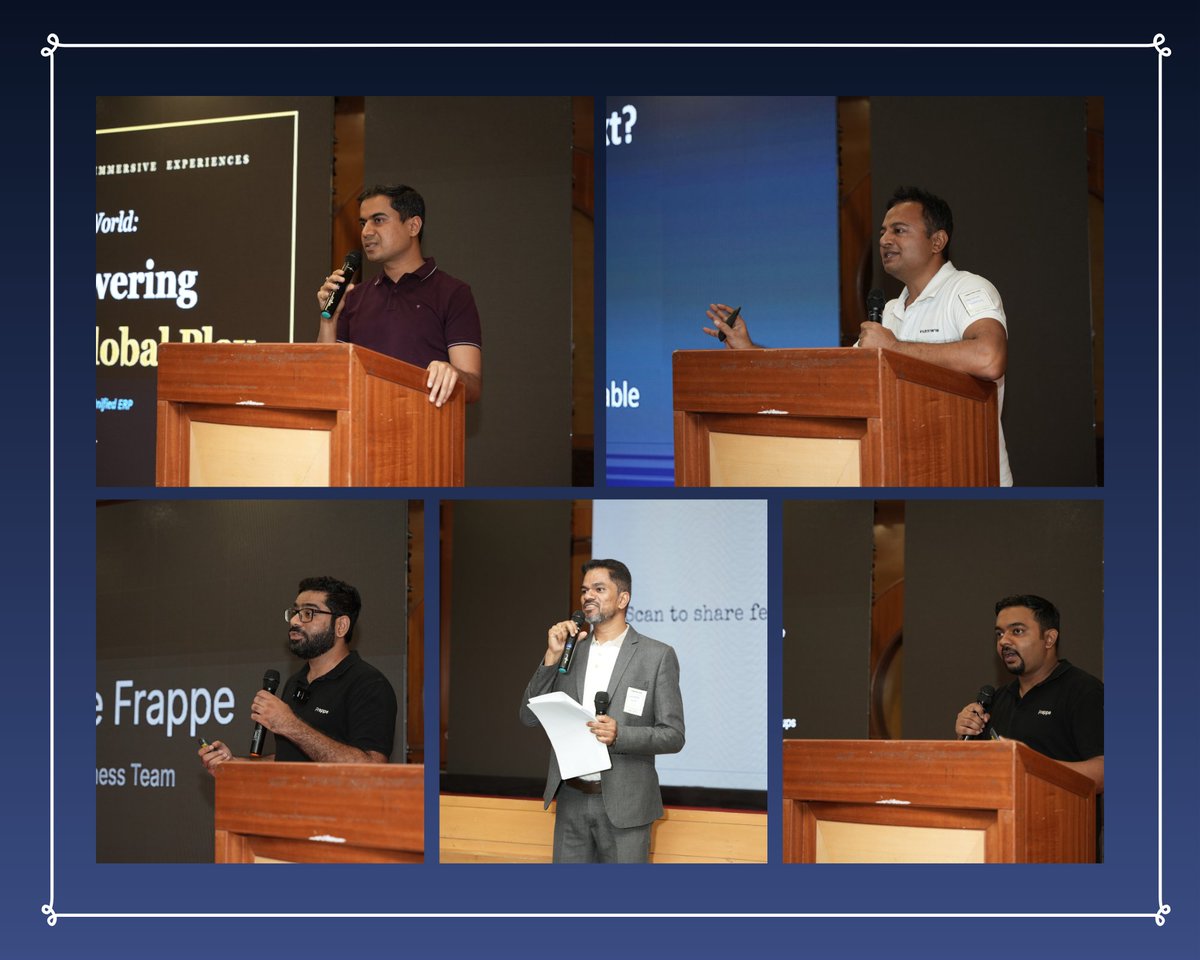newindictrans's tweet photo. A day full of conversations, learning, and connections.

Thank you to everyone who joined us at #FrappeYatra2026 and made it a memorable experience.

#ERPNext #Manufacturing #SmartManufacturing #Indictrans https://t.co/cQ790shsRQ