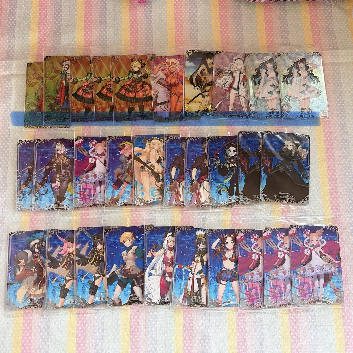 a5_milk's tweet photo. 【譲渡】
FGO ウエハース カード

꒰ 譲 ꒱ 画像参照 (宮本武蔵 蘆屋道満 アルトリア 等)

꒰ 求 ꒱ 赤/青線…120円  無印…80円  +送料

🎀赤線は青or無印より2点お迎えください
青/無印は1点からお譲り可能です◎

まとめての方優先
検索からでもお気軽にお声掛けください。
よろしくお願い致します https://t.co/yJnkjGGvMa