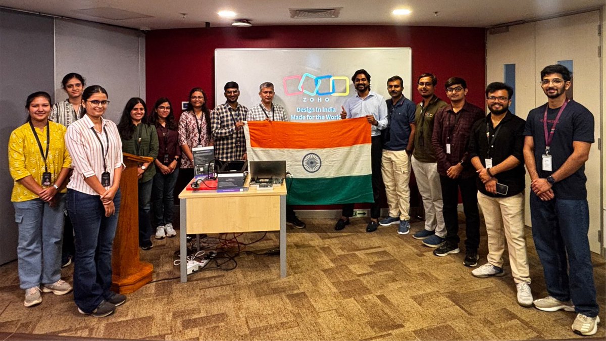 _Mukeshram_'s tweet photo. Congratulations @svembu sir on launching #NathuLa server! 

 Proud to see Indian team building our own AI server hardware in Nagpur. Real Atmanirbhar innovation! R&amp;D to the max! 🇮🇳 https://t.co/vsFTilMqra