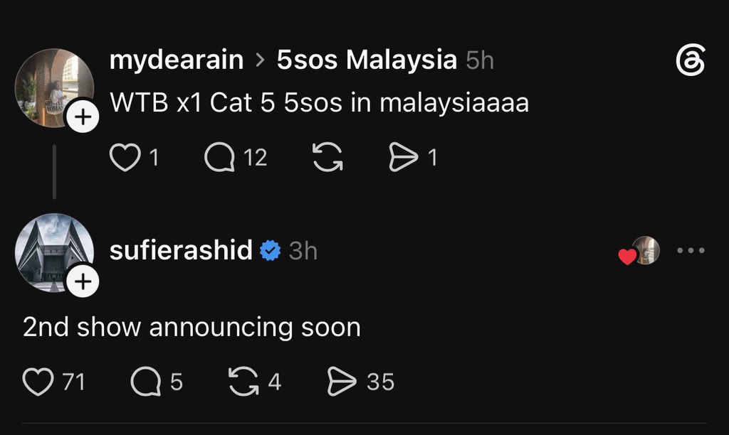 natasyafanaa's tweet photo. So confirm la eh 5sos ada day 2? Ticketing 1st week of july 🤭 #5sosinkl https://t.co/aO3PXjVCwh