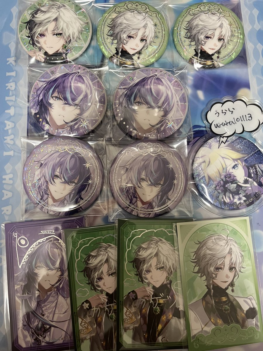 urara101113's tweet photo. 【交換】にじさんじ　Dytica 3rd  ランダムチェキ風カード　ランダム缶バッジ

譲→画像
求→同種👻🔪>>異種2枚目の方 https://t.co/x8IKAZIWRH