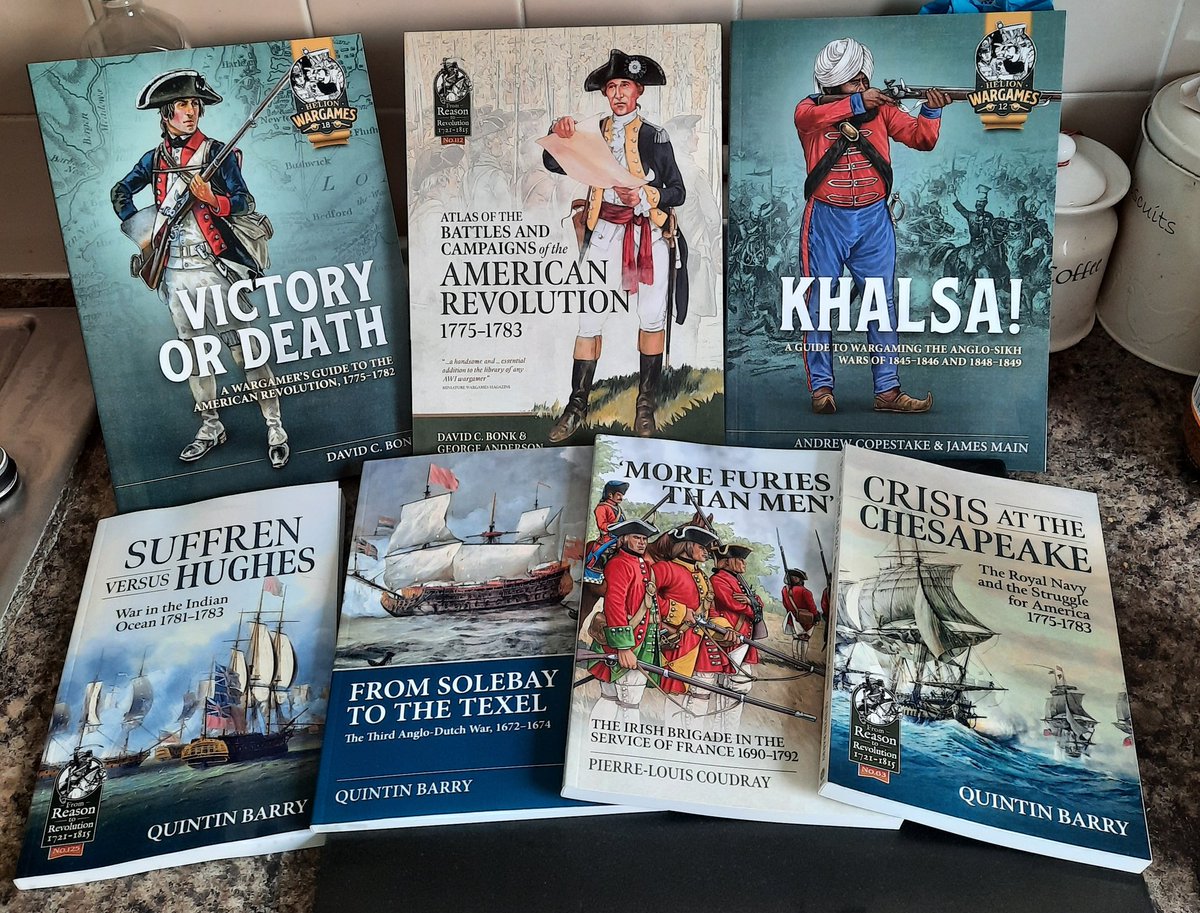 RalphBuick44's tweet photo. This week's deliveries 1 of 3. Will aid recovery from suspected #CaudaEquineSyndrome luckily no nerve compressed but v.painful numb left leg #americanwarofindependence #anglosikhwars #wildgeese #irish #navalwarfare #warof1812 #anglodutchwar #helionbooks #wargaming #militarybooks https://t.co/xu31hvc6xX