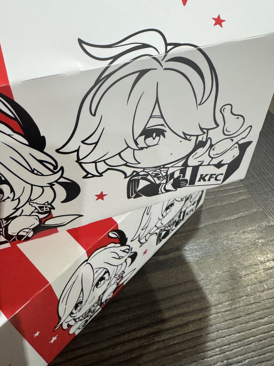 edamame__ch's tweet photo. kfcげっと！🍗⸒⸒
アランナラ連れてけるのうれしー🥳 https://t.co/5gaixRnbEo