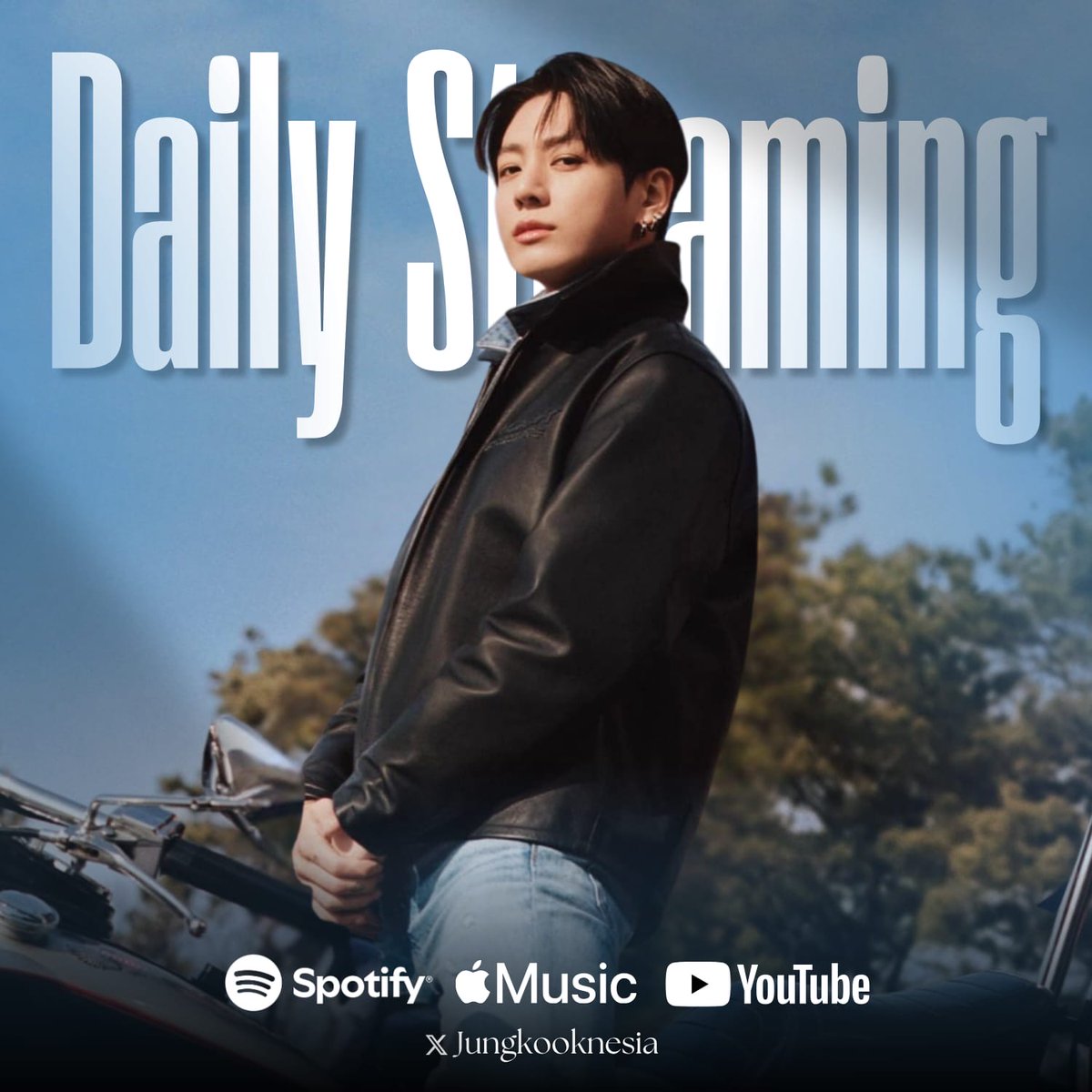 Jungkooknesia's tweet photo. DAILY STREAMING! 🥳

Let's stream harder for Seven, 3D, SNTY, GOLDEN and Jungkook Fighting!!! 🔥

📀 Spotify: https://t.co/d2hlOh9hUw
📀 AM: https://t.co/DkSeR2WjB0
📀 YT: https://t.co/STmTnaiWc7
📀 YTM: https://t.co/50lWJtBZe8

STREAM SEVEN TO 3B
#정국 #JungKook https://t.co/btFeG7JzeX