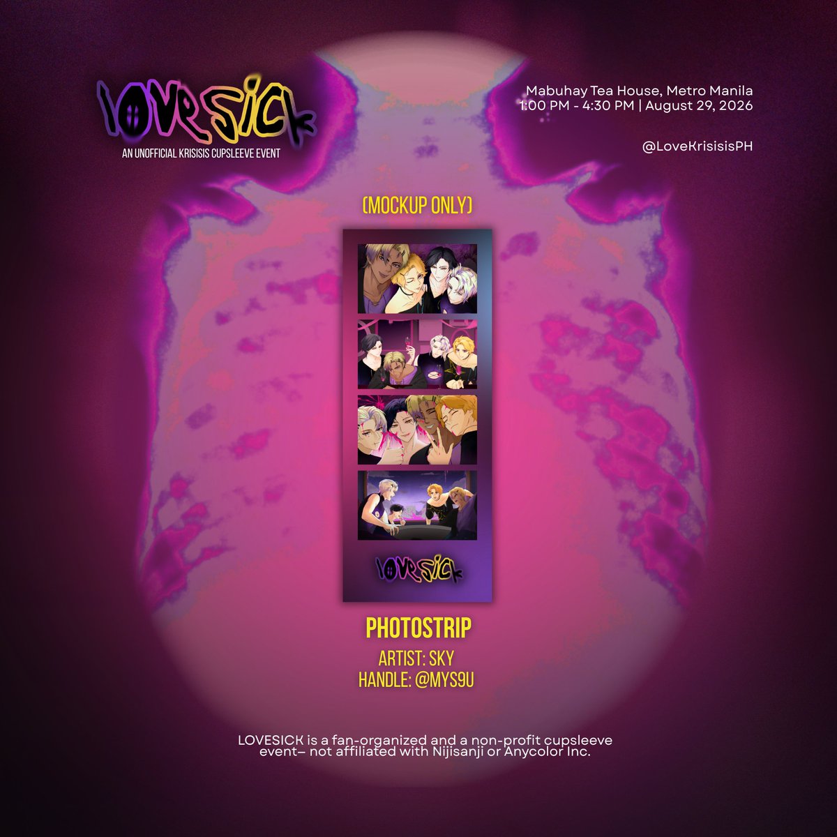 LoveKrisisisPH's tweet photo. 【 MERCH PREVIEW #6 】LOVESICK: An Unofficial Krisisis Cupsleeve Event

Birds of a feather bleed together, as illustrated in this photostrip by Sky (@mys9u), capturing the unsettling synergy of four minds working as one.

⌖ MAIL: https://t.co/F88H3ltKaW

#SICK4LOVE_KRISISIS https://t.co/jCiBH0y3Q3