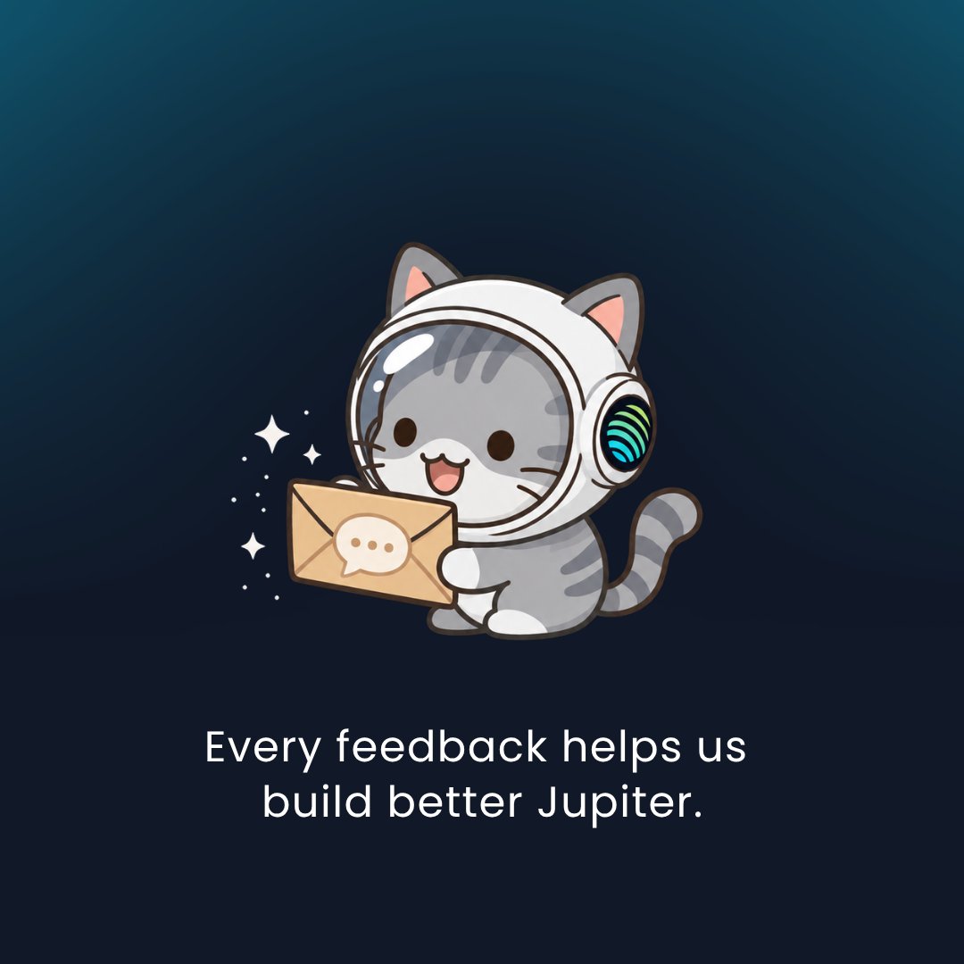 jup_burst's tweet photo. BURST is here for one reason.. You 🪐

Bugs, feature ideas, honest takes for @JupiterExchange. Drop them in the replies or DMs. We read every one and pass it to the team. 👨🏻‍💻 https://t.co/AkJ0Q4i9s4
