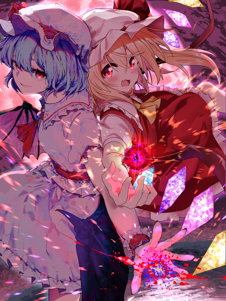 yuuuuuara2525's tweet photo. (再)レミリア×フランドール合作 https://t.co/di3MonDYDG