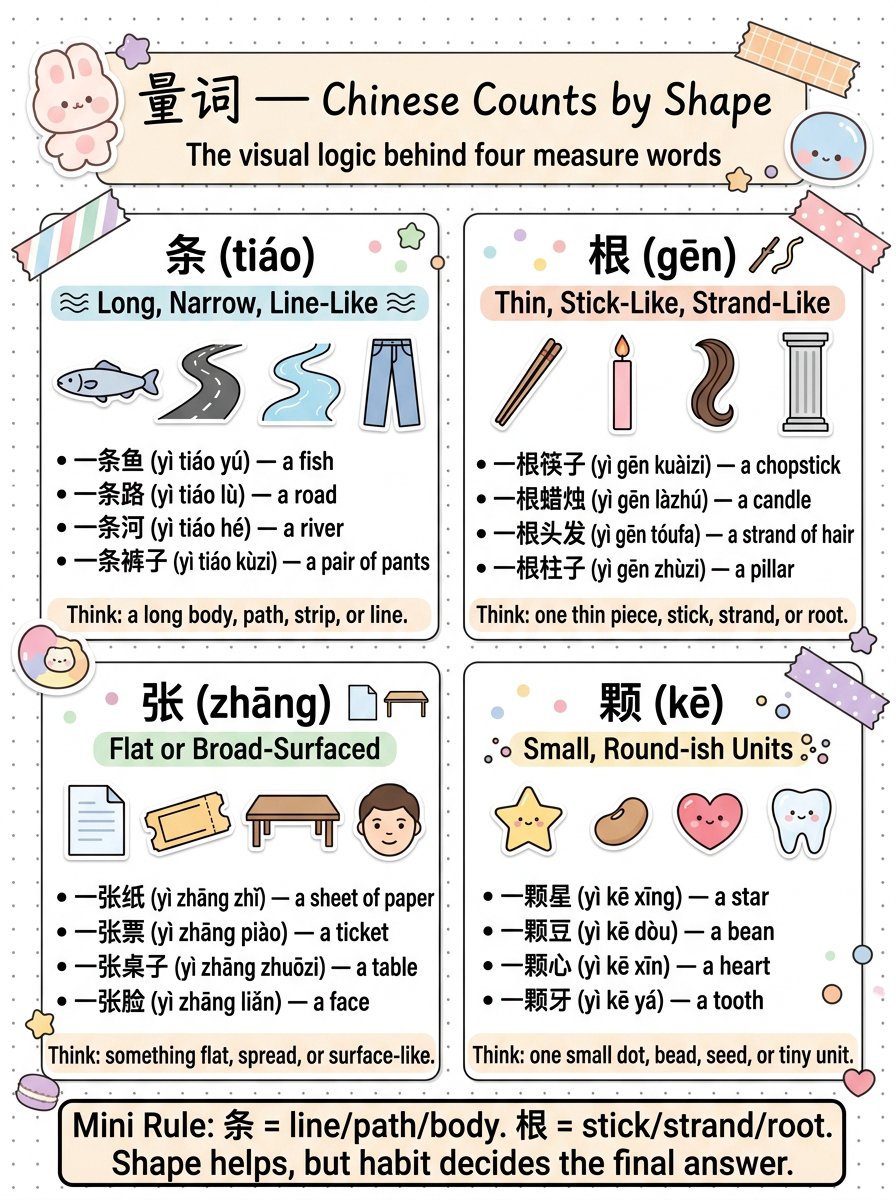 Line Length Chinese Chinese doesn’t just count things. It notices the shape first. A river ...