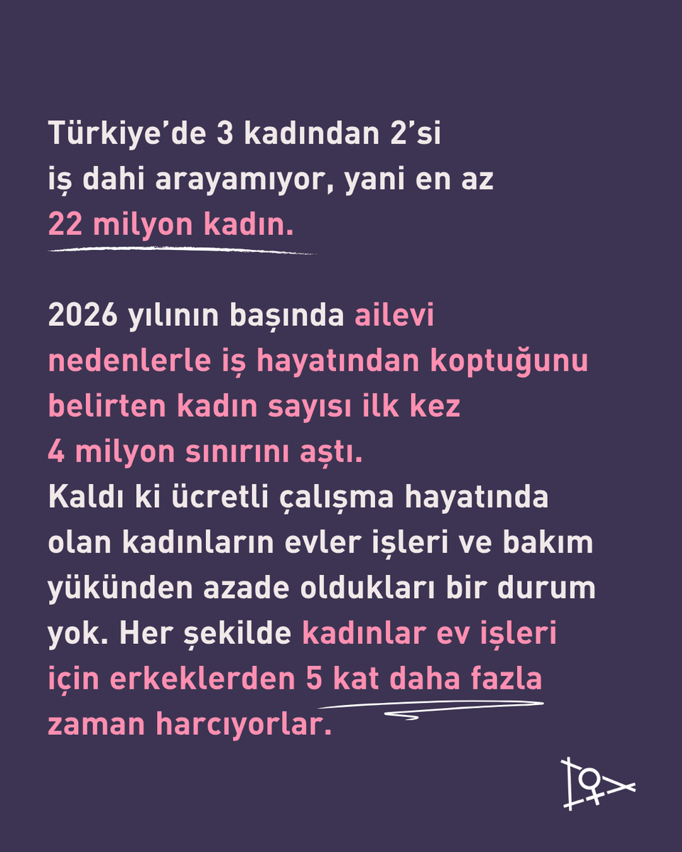 kadinih's tweet photo. Kadınlar ömür boyu, hiçbir ekonomik karşılığı, sigortası veya emeklilik primi olmayan, "süresiz"  bir emek sarmalının içinde yaşıyor. Evlilik süresince harcanan bu zamanın eşitsizliğini, cinsiyetçiliğini ve kadınların hayatından neler götürdüğünü konuşmalıyız. https://t.co/7SJZXPKsEo
