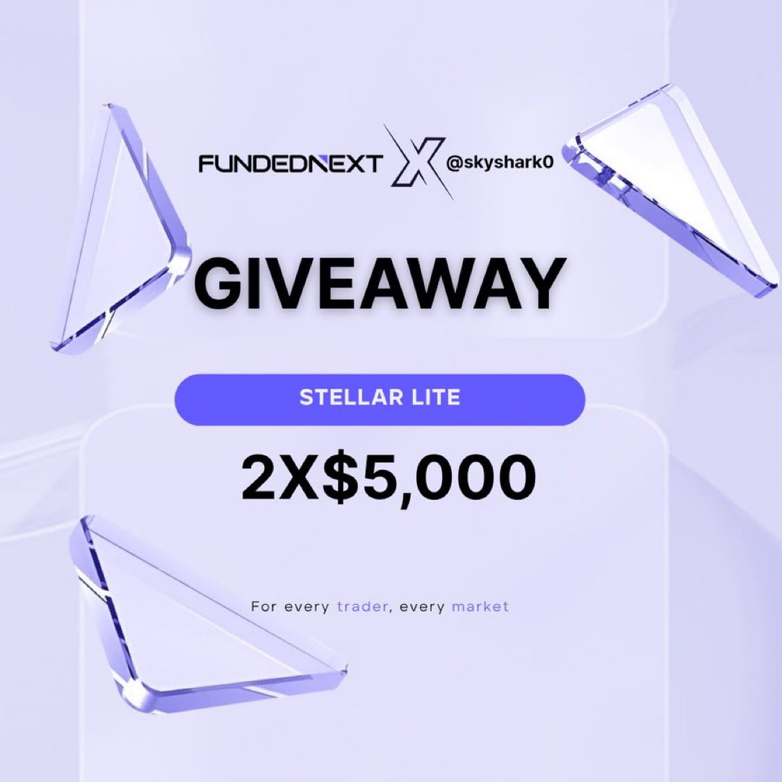 MAbba_FX's tweet photo. 🚨 GIVEAWAY ALERT 🚨

🎁 2 × $5,000 Challenge Accounts

How to Enter:

✅Write What did you like about Fundednext in the comments section 

✅ Follow:  @FundedNext ,@MAbba_FX , @Flynn3624 

✅ Like and Repost 

✅ Tag 3 Traders 

Also engage with my pinned post✅ 

Also follow:

@babujin_fx | @manisfx_ | @wasilifx | @Simple_BoyFx | @BouterFx | @ImTheBanks 

Winners in 5 days