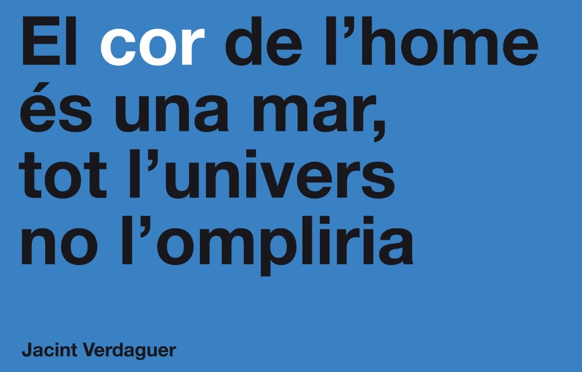 lletres's tweet photo. Avui fa 124 anys que va morir el poeta Jacint Verdaguer, autor d’aquest fragment de ‘Canigó’ 💙 https://t.co/TGV6lkiWTK