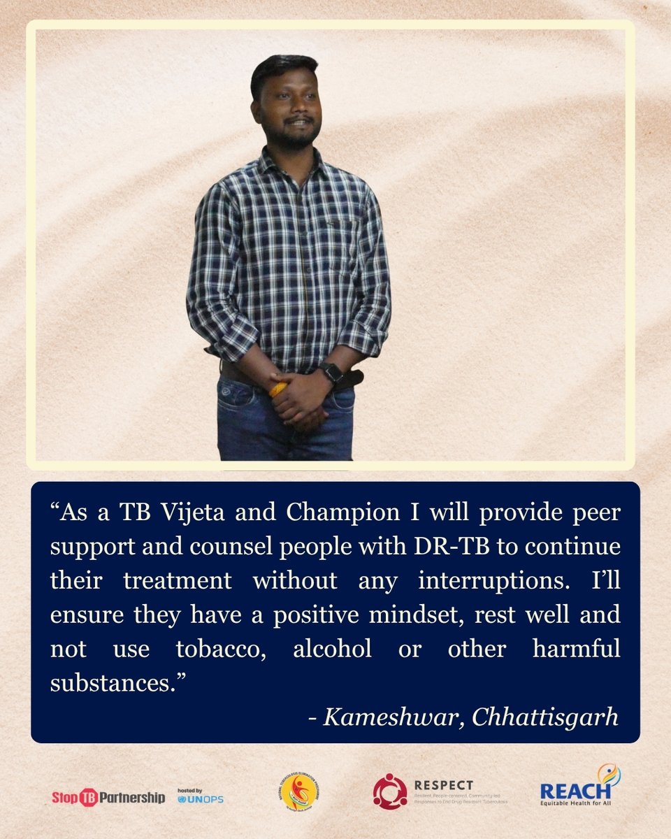 SpeakTB's tweet photo. #TBVijetas and Champions are at the heart of the fight against #DrugResistantTB.
Through #ProjectRESPECT, we're strengthening knowledge on DR-TB, peer support, stigma reduction, and community outreach.
#EndTB #TBChampions @TbDivision @StopTB @TbOdisha @TBHDJ https://t.co/BtLb59g9Cj