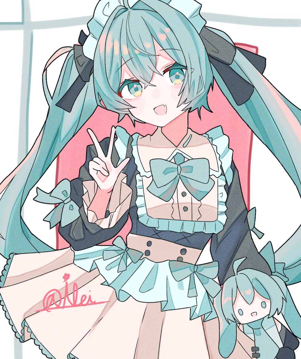 Ilei53zv's tweet photo. メイドミクちゃん　#初音ミク #イラスト https://t.co/dsE6a3iHYg
