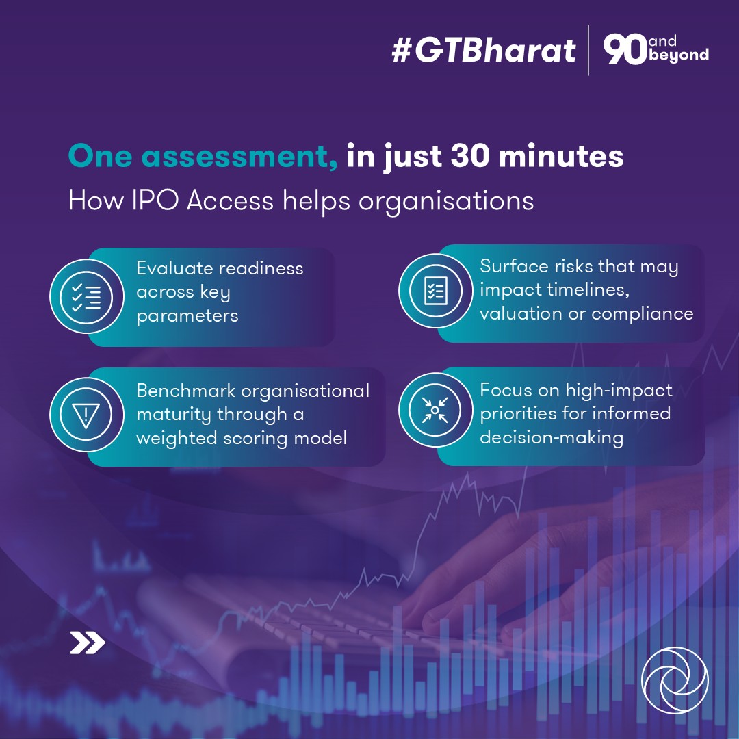 GrantThorntonIN's tweet photo. Introducing IPO Access, an AI-powered, data-driven diagnostic platform designed to help organisations assess their IPO preparedness with clarity and confidence.

Start your assessment today, explore IPO Access now: https://t.co/Hbj0ytd0Gv

#IPOReadiness #IPOAccess #AI https://t.co/3cbYecc2cG