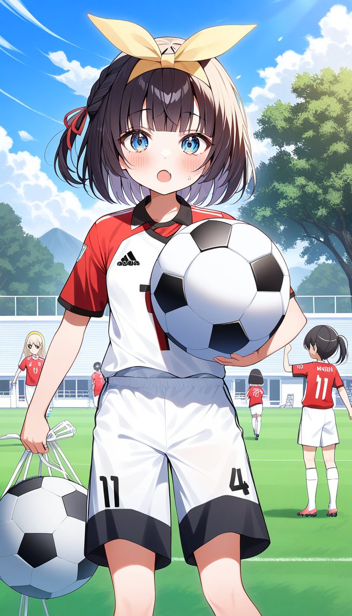 wandayou69's tweet photo. 「まだ試合前なのに、ちょっと緊張してきちゃった」

 #DaysAI #AIイラスト https://t.co/LMcL6ZaUzA