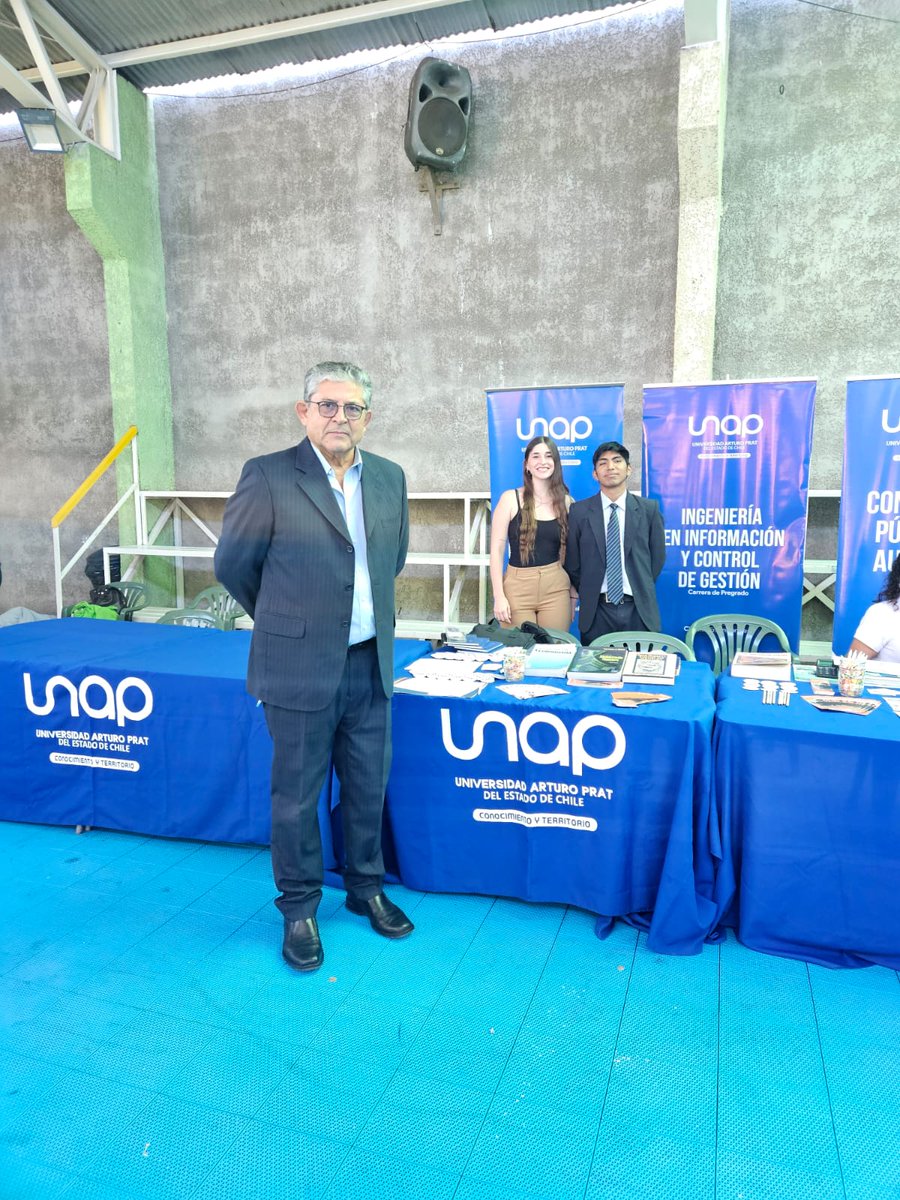 Face_Unap_DEC's tweet photo. #FACEUNAP participó en Feria Vocacional del Colegio Aníbal Pinto de Iqq, presentando sus carreras PAES: Ing. en Inf. y Ctrl. de Gestión, Contador Público y Auditor e Ing. Comercial. 
Gracias todos los estudiantes que visitaron nuestro stand y conocieron nuestra oferta académica. https://t.co/z2eU9axEko