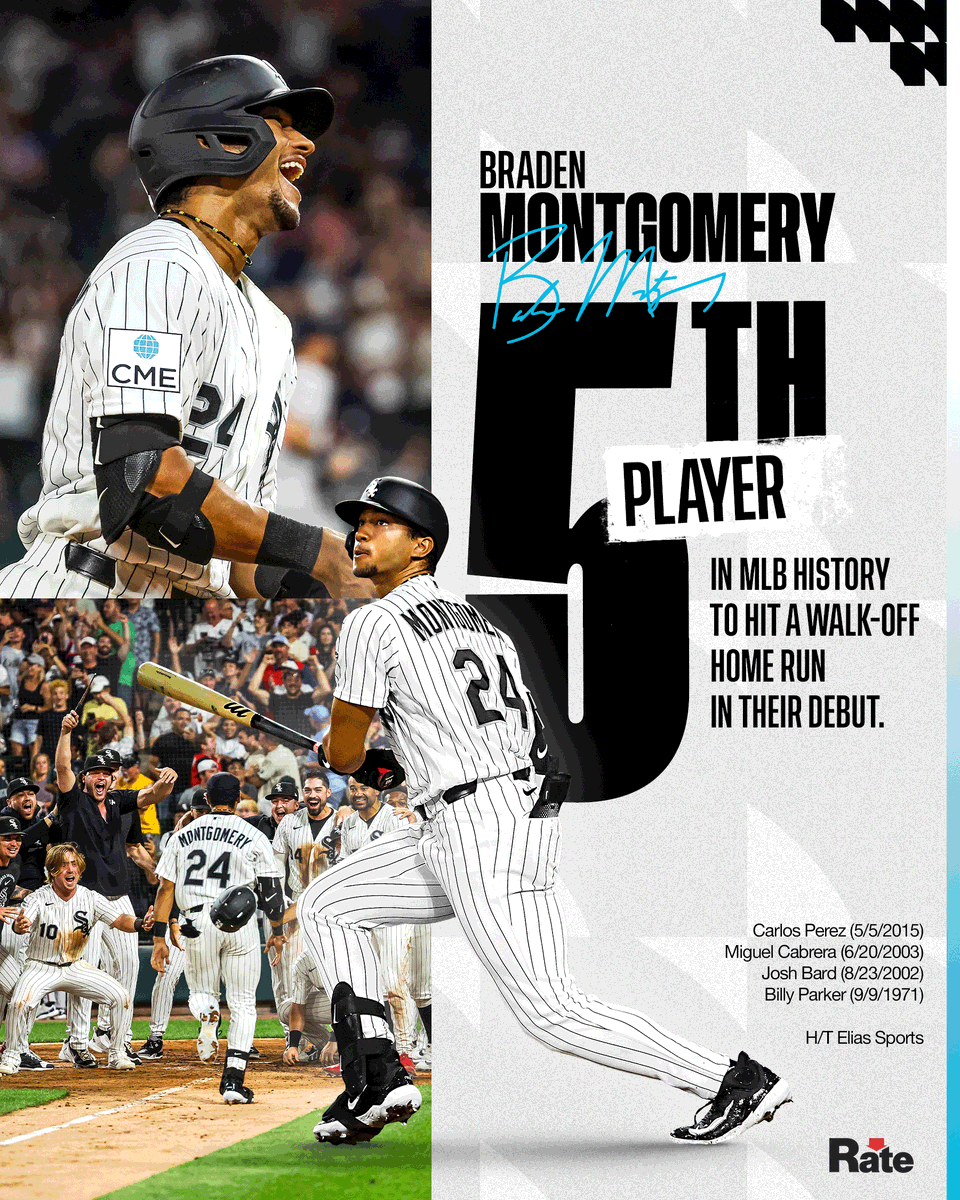 whitesox's tweet photo. Would call Braden Montgomery's MLB debut a success ⭐️ https://t.co/UO9cLm04Bw
