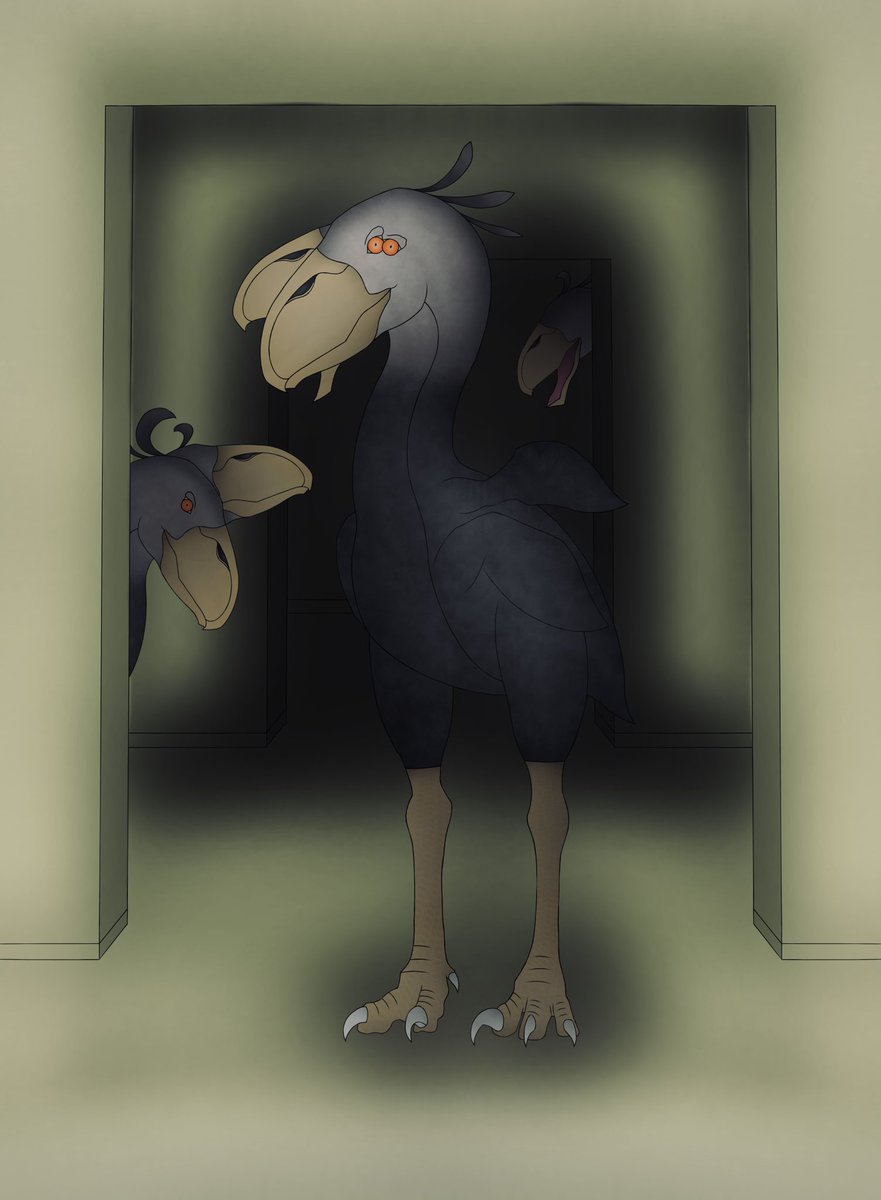 Tyrentrex202's tweet photo. Still remember…. Terror bird? #backrooms ( I rush My draw work for this movie 0w0) https://t.co/Btg3kBbc5h