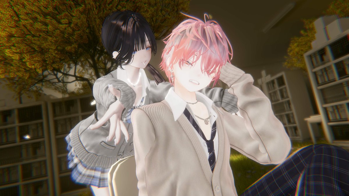 TeaSou3262's tweet photo. 制服お揃い改変できてまじでかんわいい！！

#VRChat https://t.co/w8g9GemhfV