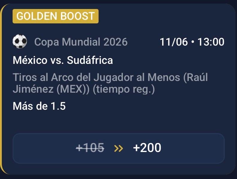 playerpicksmx's tweet photo. Disponible el primer súper aumento para el 🇲🇽 vs 🇿🇦:

⚽️ R. Jimenez 2+ RAP +105 »🔥 +200

Solo en WINPOT CASINO para todos sus usuarios (por tiempo limitado). Crea tu cuenta con mi link https://t.co/qxurJBpKPF. https://t.co/4mA56hWmaW