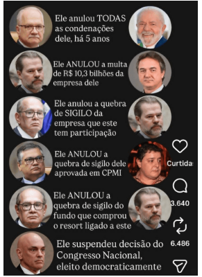 TarcisioCordaro's tweet photo. Pelos frutos conhecereis a árvore... pode um espinheiro dar bananas?
Ora só vemos o STF soltar bandidos, fechar os olhos para crimes claríssimos e prender e perseguir gente de bem! que árvore é essa? Tá faltando coragem para CORTÁ-LA!
#SOSBrasil
#JáSomosDITADURA
#STFFede https://t.co/JkxGou39gu