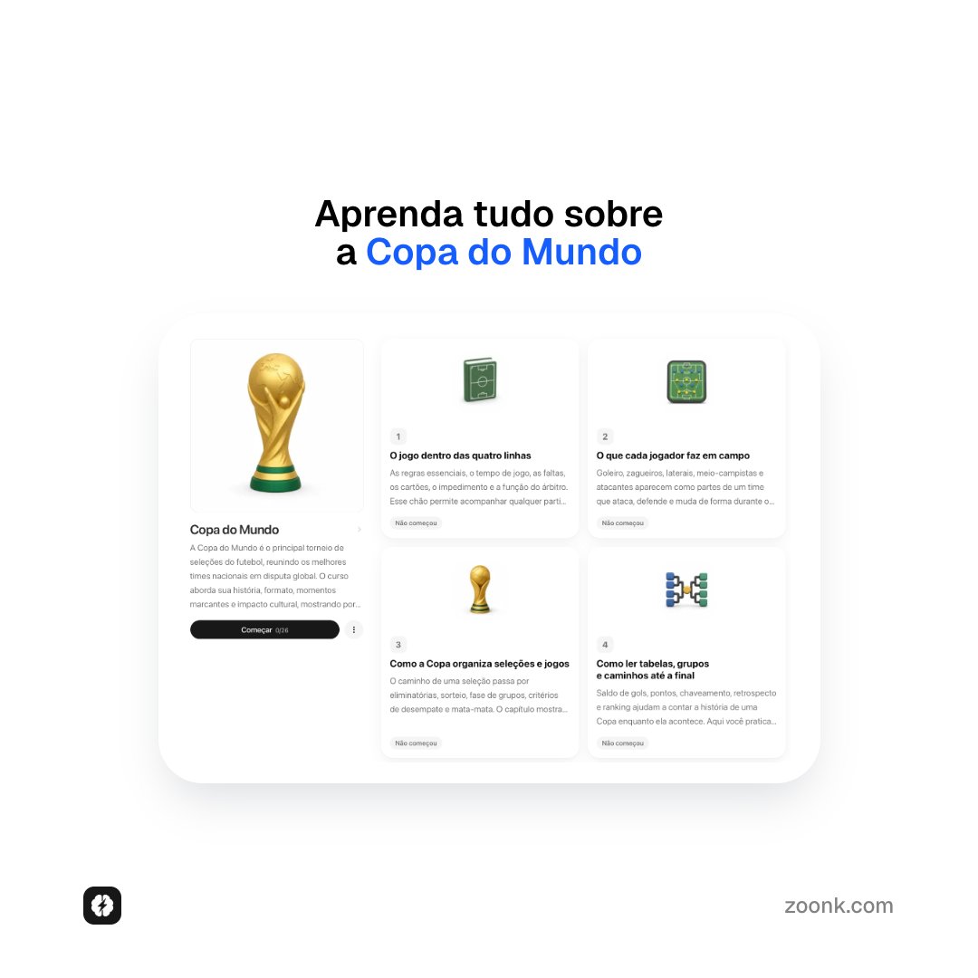 zoonkbr's tweet photo. É tempo de Copa.

Mas a Copa do Mundo é muito mais do que uma competição esportiva. Ela é um fenômeno global. Entender esse fenômeno é importante se você trabalha com entretenimento e pessoas.

No Zoonk, você consegue aprender como ela se tornou essa febre mundial. https://t.co/IV5MfwPKHM