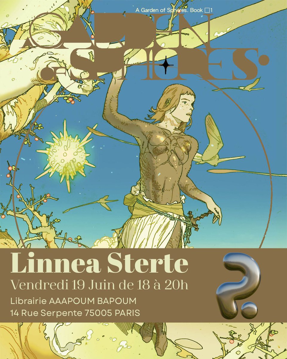 AAAPOUM's tweet photo. S: Nous avons le plaisir de vous annoncer la venue de Linnea Sterte pour une dédicace le 𝗩𝗲𝗻𝗱𝗿𝗲𝗱𝗶 𝟭𝟵 𝗝𝘂𝗶𝗻 𝗱𝗲 𝟭𝟴𝗵 à 𝟮𝟬𝗵. Dès à présent, pour tout achat d’un livre de Linnea Sterte, nous vous fournirons un ticket qui donne accès à une dédicace⚠️Places limitées https://t.co/9q7CtY3DaC