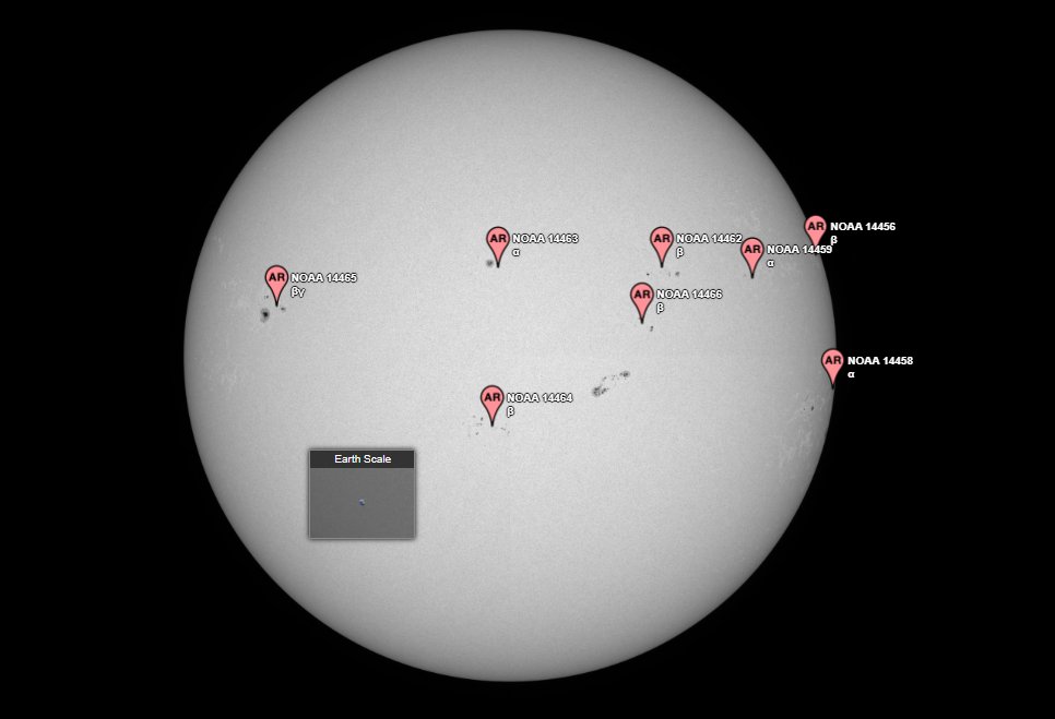SAstroChi's tweet photo. Imagen del Sol, hoy 10 de junio cortesía de https://t.co/t9StPmy2go https://t.co/uDhPmRaMni