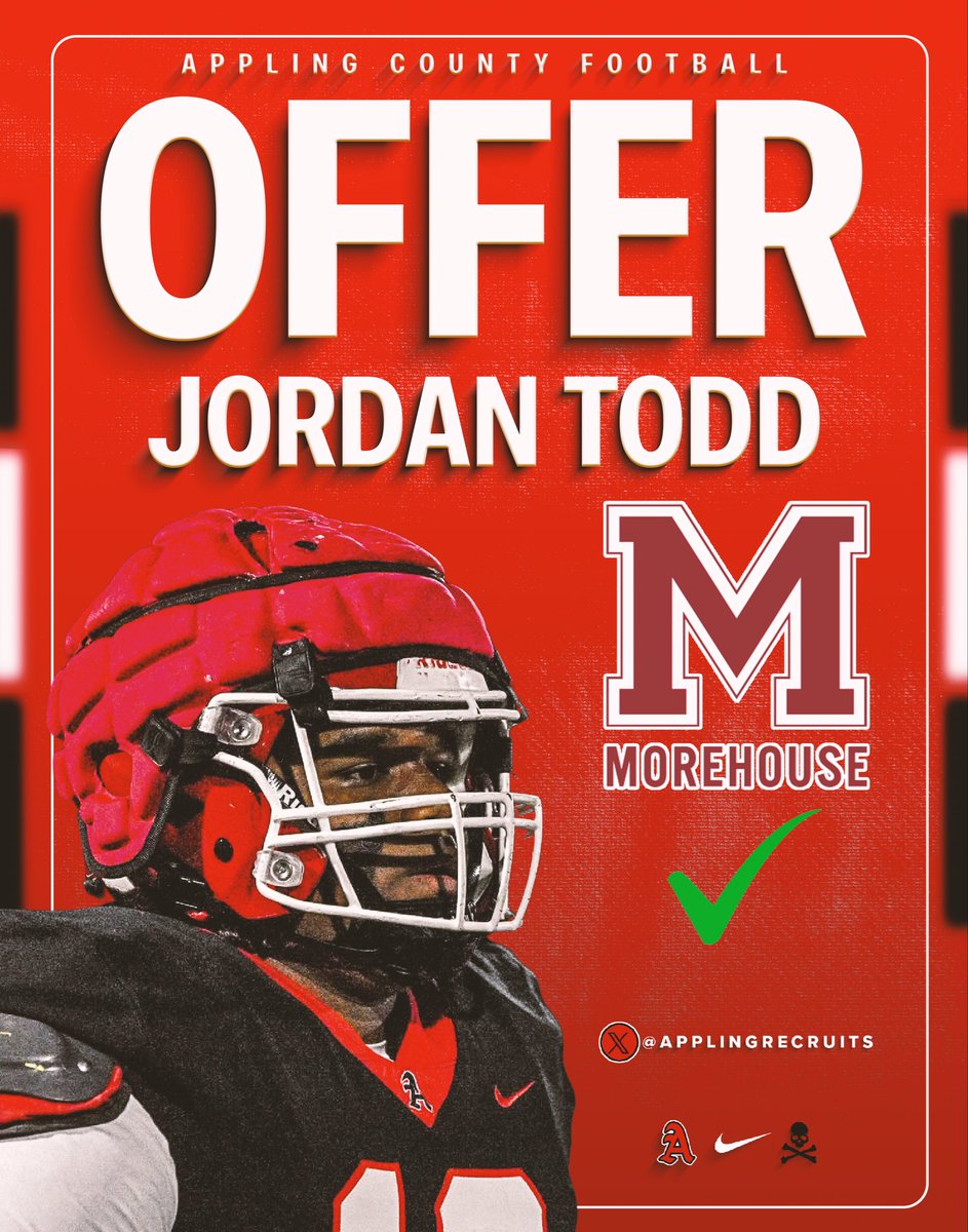 JordanTodd00's tweet photo. I was blessed to receive my first offer from @Morehouse after a long conversation with @_TLantz 🙌🏾!!!🖤✝️@MorehouseFB https://t.co/EauyxrjBs6