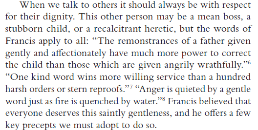 catholiccom's tweet photo. "But surely the first step in evangelization is to see the person in front of you as someone loved by God, not as an enemy to be humiliated."

You are not in the wrong one bit. God bless you for making the effort to lead others to the gospel with love. Those who would have you humiliate them would do well to learn from St. Francis de Sales, who converted thousands: