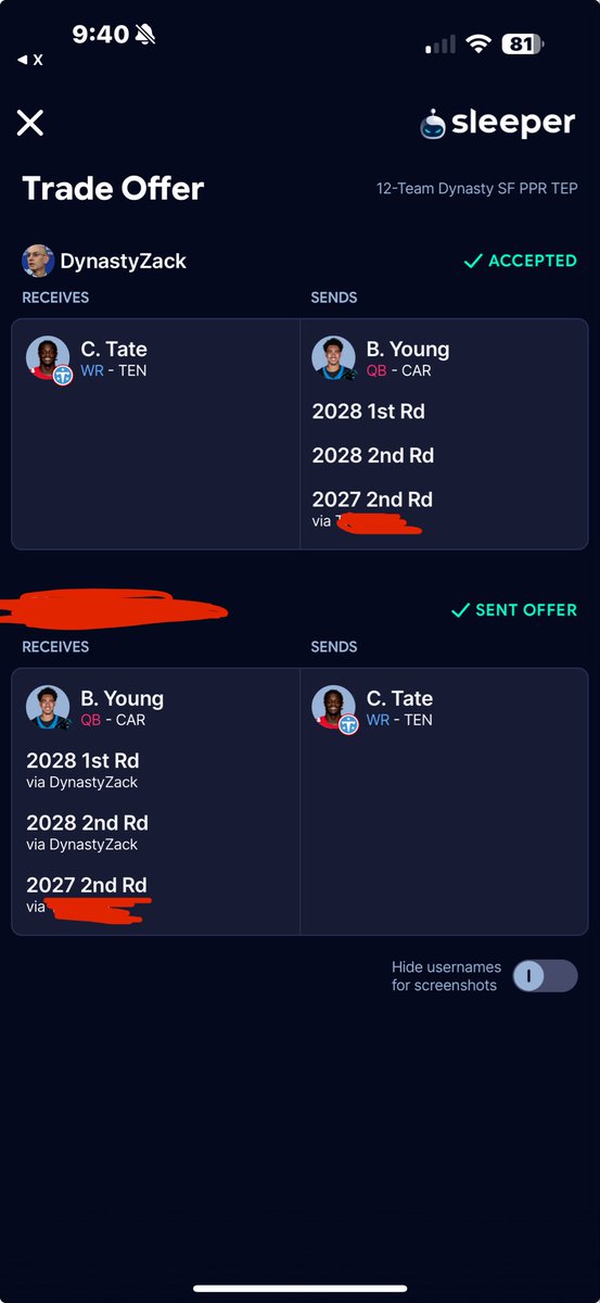 DynastyZack's tweet photo. GOT MY FIRST SHARE OF CARNELL TATE LFG!!!!! https://t.co/eb3cNb8aM4
