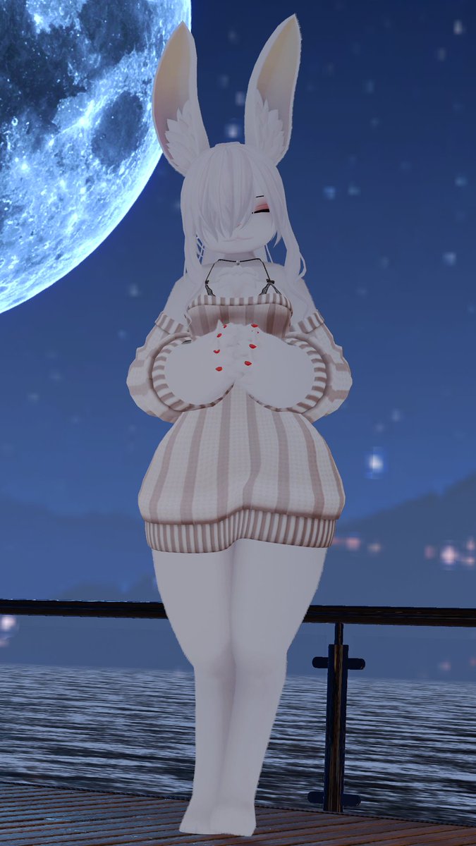 mos_vrc's tweet photo. おやすみ世界🐾🐰🌕️ https://t.co/rkUJ8fUa3C