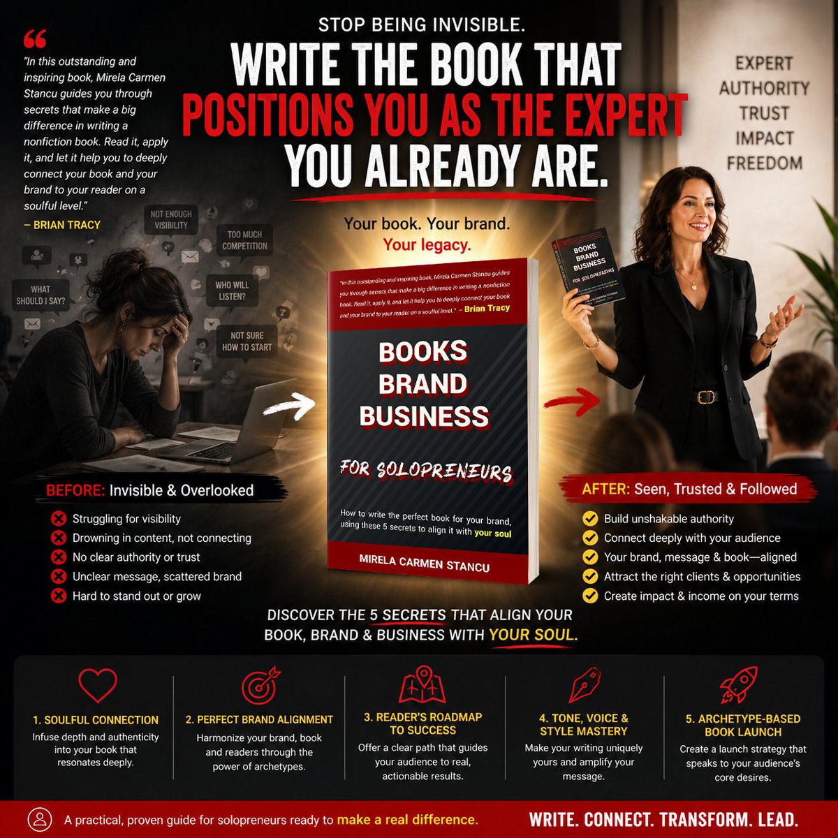 Writers_PIF's tweet photo. A book can do more than share your message. It can grow your brand.

Discover how in Books Brand Business for Solopreneurs, endorsed by Brian Tracy.

https://t.co/qbkGksDpMW

#authorgrowth #buildyourauthority #selfpublishedauthor #solopreneurcoach #writinginspiration #BrianTracy https://t.co/sPLyNNOmDs