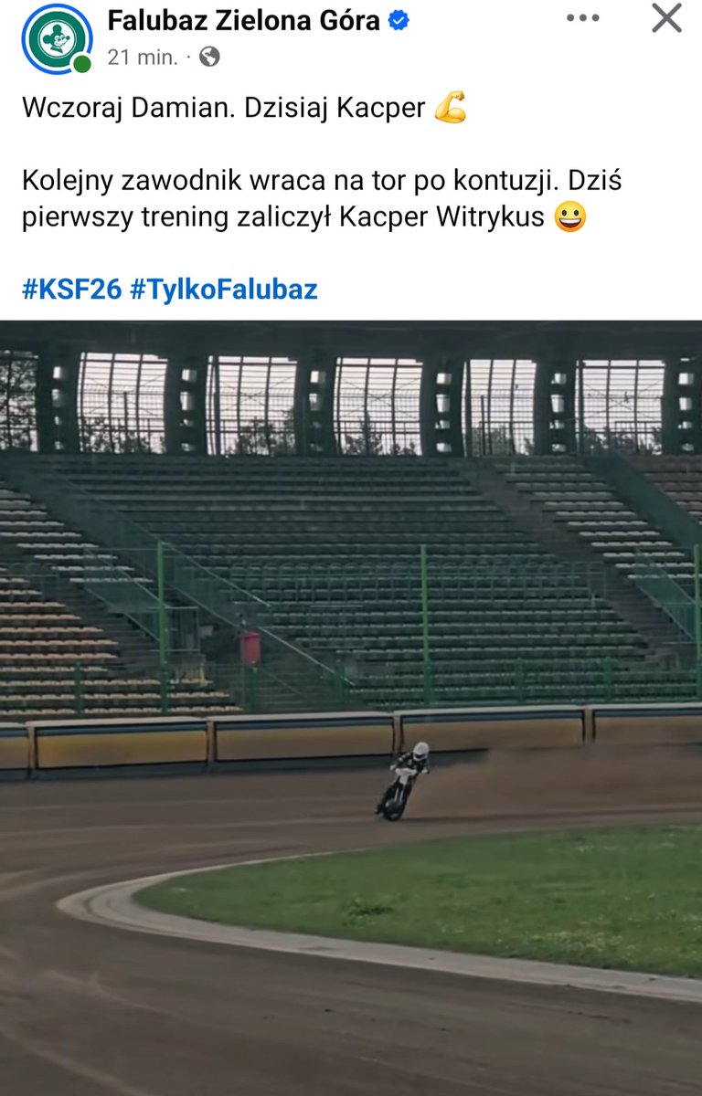 Tobi004's tweet photo. KACPER WITRYKUS 👏💛🤍💚

#speedway https://t.co/iZGQ75A6KY