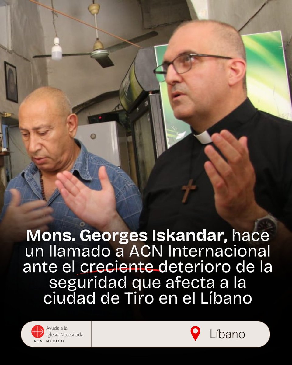 ACNMex's tweet photo. 🇱🇧 La situación en Líbano sigue planteando grandes desafíos para sus comunidades y para la presencia cristiana en la región.

En una reciente declaración, la presidenta de ACN Internacional comparte su visión sobre la realidad que vive el país y la importancia de mantener la esperanza y la solidaridad con quienes más lo necesitan.

🙏 Conoce su mensaje y descubre cómo la fe sigue siendo un signo de fortaleza en medio de la adversidad.

Lee la nota completa aquí:
https://t.co/MI9SdrW9CV