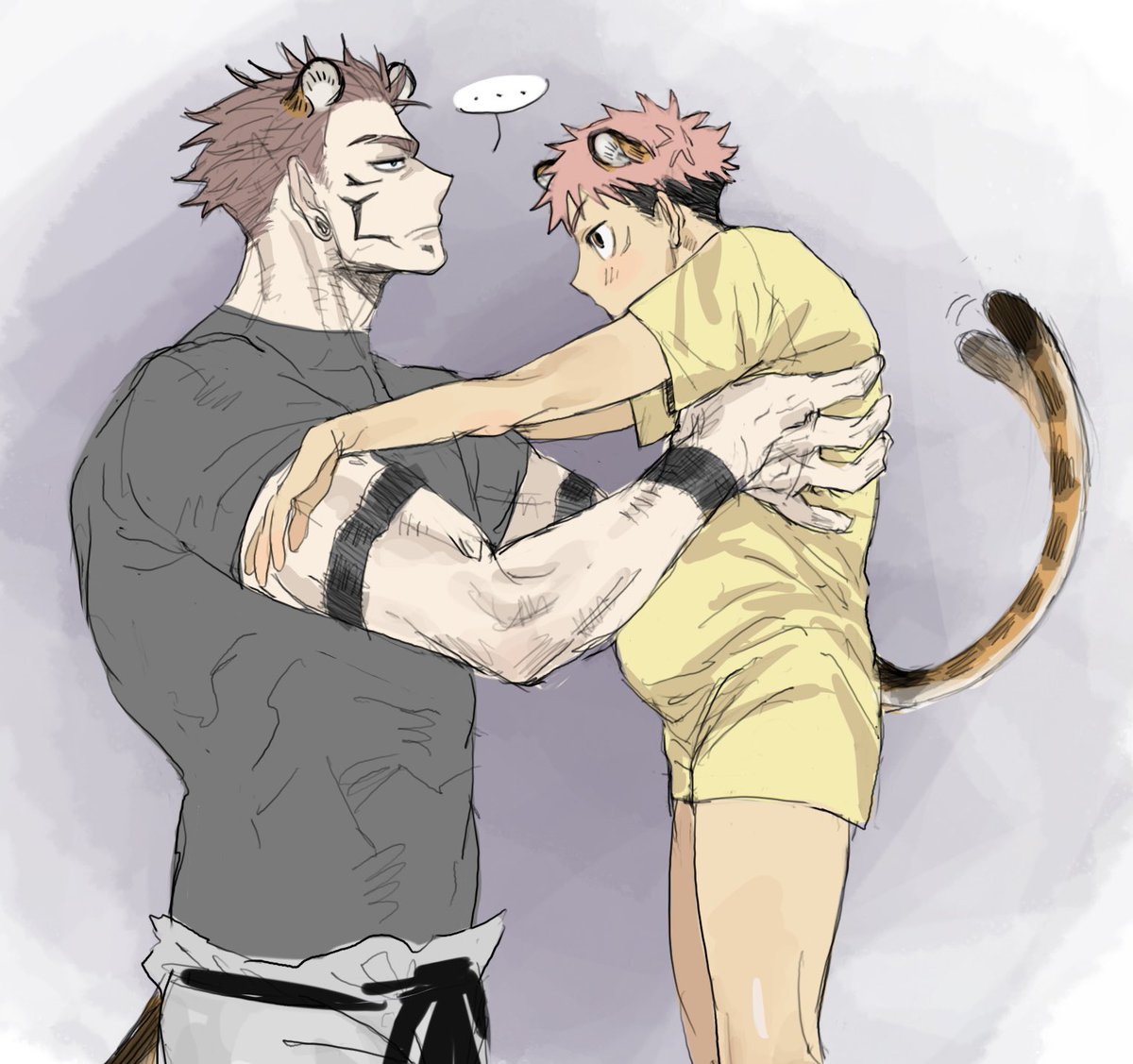 yuumilkk's tweet photo. #sukuita Coming back home after leaving your very pregnant mate alone for 15 minutes https://t.co/4EqCOv8gw2
