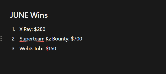 Romeo_Onchain's tweet photo. On June 2nd, I made a post saying I was going to make $1,000 this month

I didn't even fully know how I was going to do it 

but I just knew I had to say it out loud and believe it was possible

Today is June 10th and the month isn't even halfway done… and I've already hit $1K

God is real and I'm not saying that loosely, I mean it with my full chest

Because the same guy who was stressing about $500 last month with zero gigs and 2 lost bounties just cleared a thousand in 8 days

That's not just grinding, that's grace working overtime.

And to everyone who's been rocking with me… 

the people who share my posts, engage my content, send me opportunities and gas me up even when I'm doubting myself… 

you already know who you are

I don't take any of that for granted because some of you believed in me before the results ever showed up and that means more than you'll ever know

But here's the thing I keep learning over and over again… 

the "how" never shows up before you move, it shows up because you moved

You believe first and then you work like your life depends on it… 

Because faith without effort is just wishful thinking and effort without faith will burn you out… 

but when you combine the two, impossible things start looking normal

So what's your number?

Write it down, say it out loud, believe it's yours and then go work for it like it already is

God and the work will always meet you halfway

And remember a moving man would meet his Luck