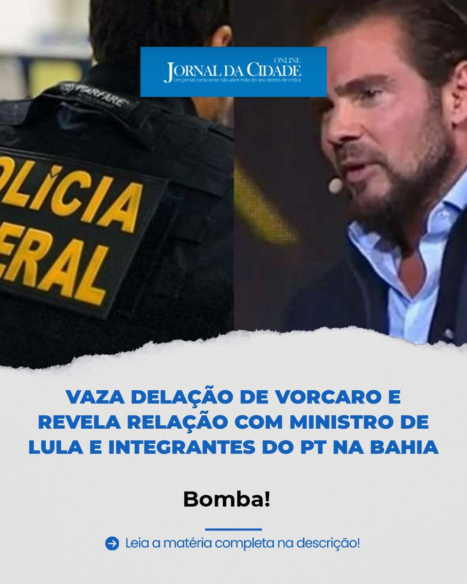 JornalDaCidadeO's tweet photo. VAZA DELAÇÃO DE VORCARO E REVELA RELAÇÃO COM MINISTRO DE LULA E INTEGRANTES DO PT NA BAHIA

A mais recente versão da proposta de colaboração premiada apresentada por Daniel Vorcaro, proprietário do Banco Master, traz referências a supostos pagamentos destinados a figuras políticas de diferentes partidos, entre elas o presidente nacional do União Brasil, Antônio Rueda, além de integrantes do PT da Bahia.

De acordo com informações divulgadas pelo site Metrópoles, o documento relata que Rueda teria recebido repasses milionários do Banco Master por intermédio de um escritório de advocacia ligado a ele. O dirigente partidário também é apontado como um dos responsáveis pela indicação da antiga diretoria do Rioprevidência, fundo previdenciário dos servidores do Estado do Rio de Janeiro que realizou aportes bilionários em papéis e fundos vinculados à instituição financeira.

Publicamente, no entanto, Antônio Rueda rejeita qualquer acusação de irregularidade. O presidente do União Brasil afirma que não mantém relação pessoal com Daniel Vorcaro, embora reconheça que seu escritório de advocacia prestou serviços ao Banco Master.

A nova versão da delação foi encaminhada na semana passada pela defesa de Vorcaro à Polícia Federal e à Procuradoria-Geral da República (PGR). Até o momento, os órgãos responsáveis ainda analisam o conteúdo apresentado e não divulgaram manifestação oficial sobre o material.

O documento também faz referência a supostos pagamentos destinados a integrantes do PT da Bahia, que, segundo a proposta de colaboração, estariam relacionados à operação do programa Credcesta pelo Banco Master no estado. A instituição financeira administrou o programa entre os anos de 2018 e 2022, período em que a Bahia era governada por Rui Costa (PT).

Posteriormente, Rui Costa assumiu o comando do Ministério da Casa Civil durante o terceiro mandato do presidente Luiz Inácio Lula da Silva, deixando o cargo para disputar as eleições. O ex-governador já declarou publicamente que não possui relação próxima com Daniel Vorcaro, afirmando que ambos se encontraram apenas uma única vez, em uma agenda institucional. Ele também já manifestou apoio ao avanço das investigações relacionadas ao Caso Master.

Além de Rueda e dos integrantes do PT baiano, a proposta de delação volta a mencionar o senador Ciro Nogueira (PP-PI) e o ex-governador do Rio de Janeiro Cláudio Castro (PL). Conforme a nova narrativa apresentada por Vorcaro, os benefícios concedidos aos dois políticos passaram a ser descritos como pagamentos de propina, diferentemente da versão anterior, na qual o ex-banqueiro alegava que as vantagens tinham origem em relações de amizade. Tanto Ciro Nogueira quanto Cláudio Castro negam as acusações.

Matéria do Jornal da Cidade Online