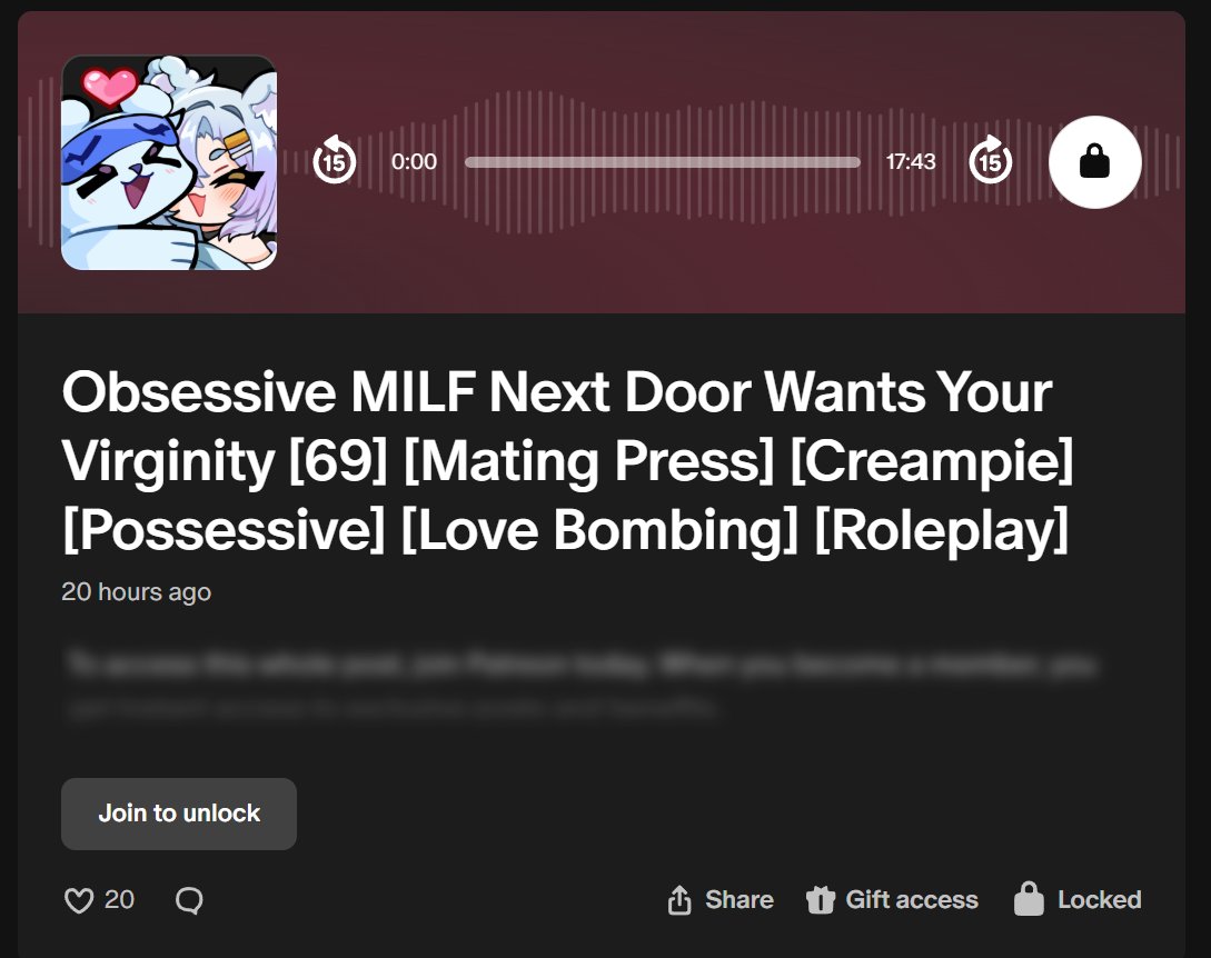 IceySnowNSFW's tweet photo. ❤️‍🔥NEW AUDIO IS OUT❤️‍🔥 come listen if you're in need of lots of love bombing from a cute mommy who's very possessive of you 💦💞 https://t.co/gPHcj7dfLX
