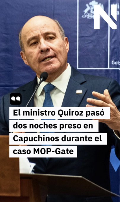 Piureman's tweet photo. No sólo borracho que maneja curado, y estafador en la minera Sierra Atacama. También, como corresponde a un gánster, Quiroz fue invitado a quedarse a dormir en Capuchinos dos noches. https://t.co/U1dwOEveEw