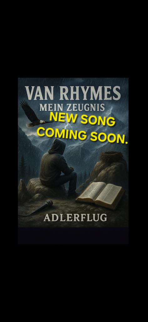 VanRhymes's tweet photo. Neuer Track/Video coming soon. 🔥🦅
Ein Beat, der drückt. Bilder aus der Luft. Gedanken über Höhe, Weite und Perspektive.
Freue mich darauf, das Ding bald mit euch zu teilen. Bis dahin: Flügel ausbreiten und Kurs halten.
Be blessed
Van Rhymes https://t.co/Lpw3pIEIFk