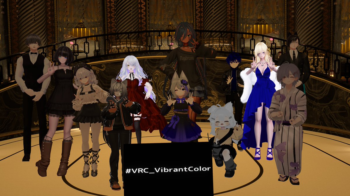 VibrantColor_00's tweet photo. 本日もお越しいただきありがとうございました！#VRC_VibrantColor https://t.co/TtFONdWJMc