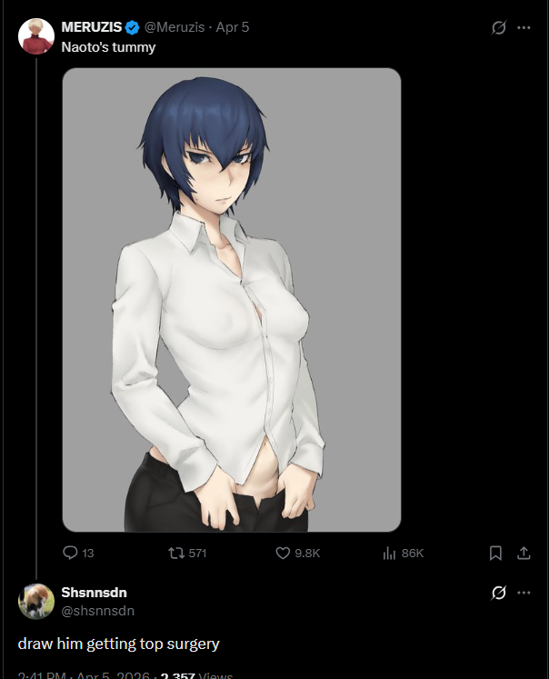 xneqoraven's tweet photo. god if i ever blew up as an artist and people started commenting this weird ass shit on my art i'd absolutely make fun of them https://t.co/HIFtTgi6Cr