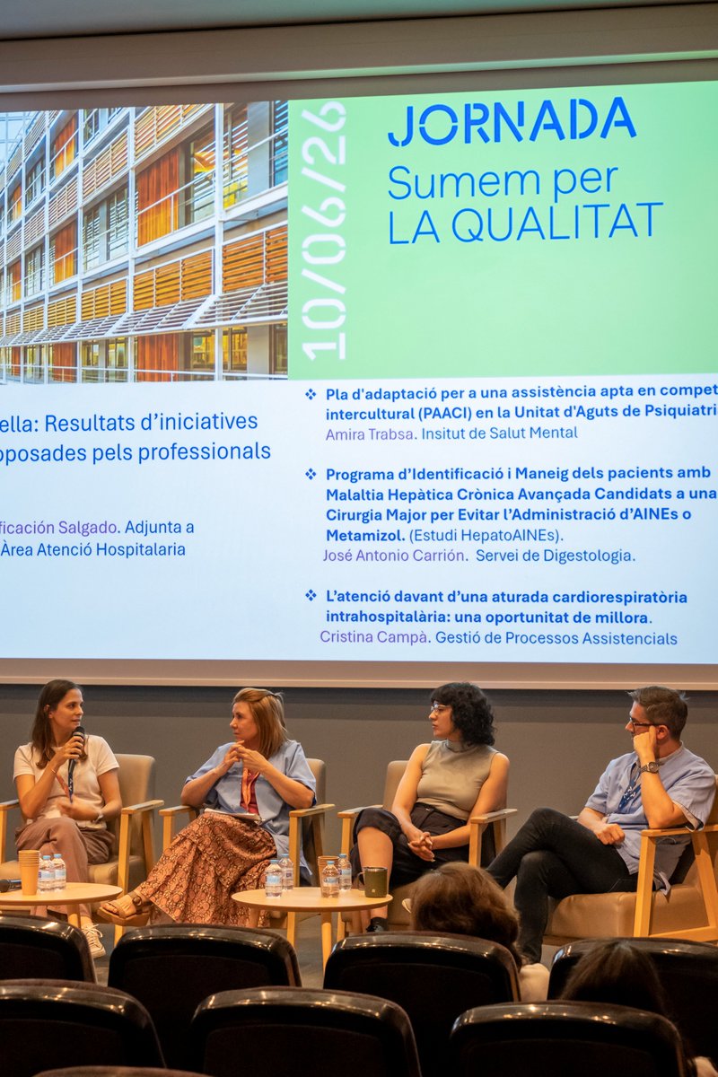hospitaldelmar's tweet photo. 🎯Sumar mirades, experiència i coneixement és la clau per continuar millorant l'atenció als pacients.
🏥Avui hem celebrat la Jornada de Qualitat "Sumem per la Qualitat" a l'@hospitaldelmar.
💡Projectes, experiències i iniciatives compartides amb un objectiu comú: una assistència més segura, eficient i centrada en les persones.
📸Ja podeu veure les fotografies de la jornada!

@victorperezsola @msalaserra @CCampaB @LaiaLacueva @jhorcajada @MilaMontero7 #ComunitatMAR #HospitalDelMar