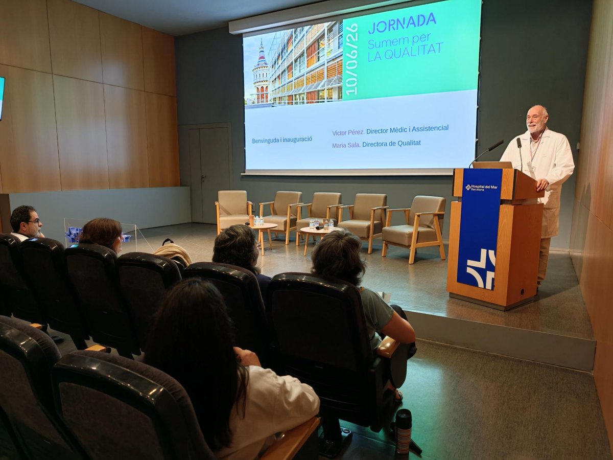 hospitaldelmar's tweet photo. 🎯Sumar mirades, experiència i coneixement és la clau per continuar millorant l'atenció als pacients.
🏥Avui hem celebrat la Jornada de Qualitat "Sumem per la Qualitat" a l'@hospitaldelmar.
💡Projectes, experiències i iniciatives compartides amb un objectiu comú: una assistència més segura, eficient i centrada en les persones.
📸Ja podeu veure les fotografies de la jornada!

@victorperezsola @msalaserra @CCampaB @LaiaLacueva @jhorcajada @MilaMontero7 #ComunitatMAR #HospitalDelMar