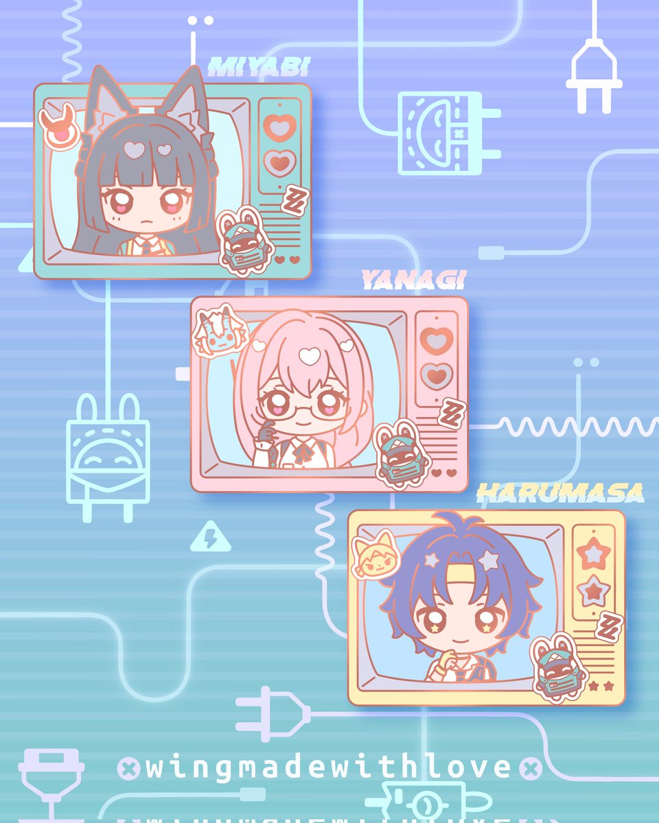 wingmadewlove's tweet photo. Section Six💚🩷💛 

New Zenless enamel pin collection coming next week on K!ckstarter https://t.co/GM4HNTHSm2
