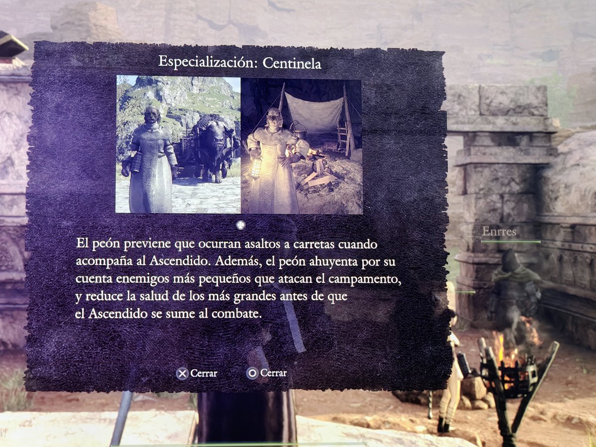 Pixineko's tweet photo. @SrGarrus Por fin, exelente noticia.

Con razón de actualizo hoy, me dieron una especialidad nueva para el peón, se llama centinela y cuida de ataques las carreras y fogatas. https://t.co/6wiwCgtTZP